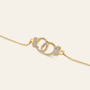 Love Lockdown Interlocking Diamond Necklace – product view