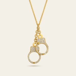 Love Lockdown Diamond Cuff Necklace – product view