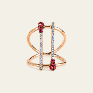 Match Ruby Diamond Ring