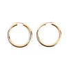 Umlaut Half Diamond Stud Earrings – product view