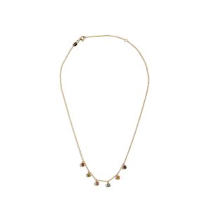 MULTICOLOR HANGING BEZEL NECKLACE