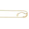 14kt 22 inches White Gold 0.85mm Diamond Cut Adjustable Box Chain with Lobster Clasp – product view