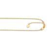 14kt 22 inches White Gold 0.85mm Diamond Cut Adjustable Box Chain with Lobster Clasp – product view