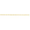14kt 22 inches Yellow Gold .85mm Diamond Cut Adjustable Box Chain with Lobster Clasp – product view