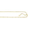 14kt 22 inches White Gold 1.5mm Diamond Cut Adjustable Sparkle Chain with Lobster Clasp+ Small Hearring – product view