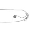 14kt 22 inches White Gold 0.7mm Diamond Cut Adjustable Box Chain with Lobster Clasp – product view
