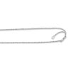 14kt 22 inches Yellow Gold 1.1mm Diamond Cut Adjustable Singapore Chain with Lobster Clasp+ Small HEarRingt – product view