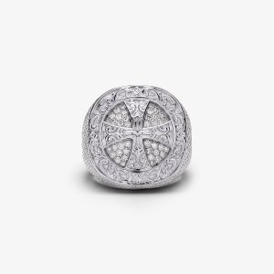 Diamond Eternity Cross Ring
