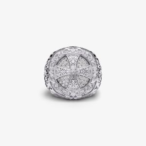Gold Eternity Cross Ring