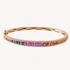 Yellow & white diamond tennis bracelet – product view