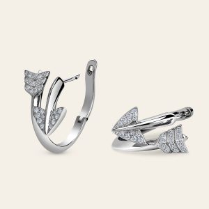 Super Arrow Diamond Earrings – product view