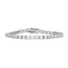 Sterling Silver 4mm Bezel-Set Round CZ Tennis Bracelet – product view