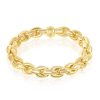 Sterling Silver Round Halo CZ Linked Bracelet – product view