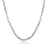 Sterling Silver 4mm Bezel-Set Round CZ Tennis Bracelet – product view