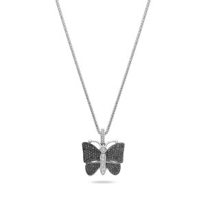 Micro Butterfly Piece (Black Diamond, Fully Iced)