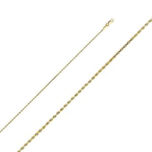1.2mm Regular Solid Rope Chain - 16 Inches / 40.64 CM