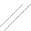 1.8mm Round Box & Flat Square Franco Chain – 16 Inches / 40.64 CM – product view