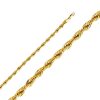 4mm Regular Concave Cuban Chain – 7.5 Inches / 19.05 CM – product view