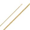 2.5mm Regular Solid Rope Chain – 18 Inches / 45.72 CM – product view