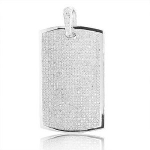 10KW 2.50CTW DIAMOND DOGTAG