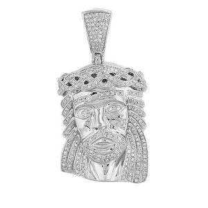 10KW 1.35CTW DIAMOND JESUS HEAD [POLISHED]