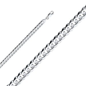 6.9mm Regular Conave Cuban Chain - 8.5 Inches / 21.59 CM