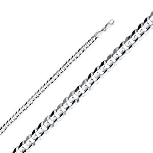 5.9mm Regular Concave Cuban Chain - 22 Inches / 55.88 CM