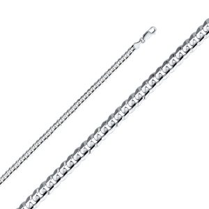 4.8mm Regular Concave Cuban Chain - 20 Inches / 50.8 CM