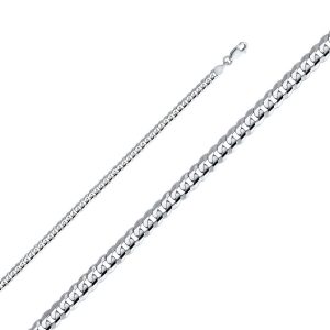 4mm Regular Concave Cuban Chain - 7.5 Inches / 19.05 CM
