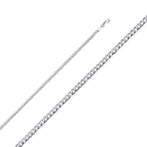 2.7mm Regular Concave Cuban Chain - 7 Inches / 17.78 CM