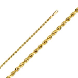 4mm Regular Solid Rope Chain - 22 Inches / 55.88 CM