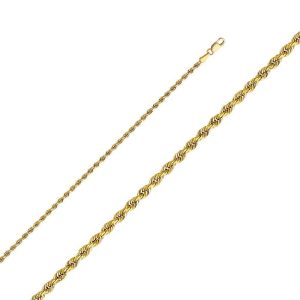 2.5mm Regular Solid Rope Chain - 18 Inches / 45.72 CM