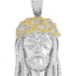 10KW 2.50CTW WD+YD JESUS HEAD