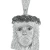 10KW 1.35CTW DIAMOND JESUS HEAD [POLISHED] – product view