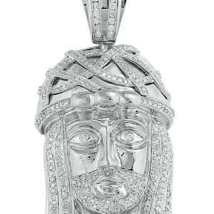 10KW 2.50CTW DIAMOND FANCY JESUS HEAD