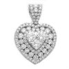 10KY 1.00CTW BLACK AND WHITE DIAMOND SHOE PENDANT – product view