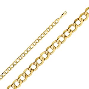 6.7mm Hallow Cuban Chain - 8 Inches / 20.32 CM