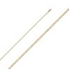 2.4mm Hollow Cuban Chain – 16 Inches / 40.64 CM – product view