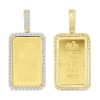 10KY 1.35CTW DRIPPING DIAMOND ANCHOR WITH CRUCIFIX – product view