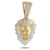 10KR+W 1.75CTW DIAMOND SPACE SHUTTLE PENDANT – product view