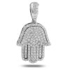 14KW 4.75CTW DIAMOND DOG TAG PENDANT – product view