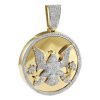 10KY 3.85CTW DRIPPING DIAMONDS BUBBLE DESIGN CROSS – product view