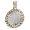 10KY 0.90CTW DIAMOND POPE CROWN PENDANT – product view