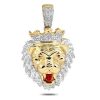 10KY 3.00CTW DIAMOND 3-D DOME DOGTAG PENDANT – product view