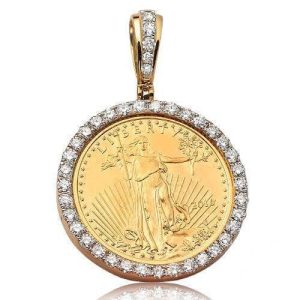 14KY 1.25CTW DIAMOND 1/4TH OZ AMERICAN EAGLE