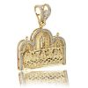 10KR 0.50CTW DIAMOND JESUS PENDANT [ROUNDED BAIL] – product view