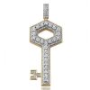 10KY 1.15CTW DIAMOND LION HEAD PENDANT – product view