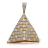 10KY 0.50CTW DIAMOND LION HEAD PENDANT – product view