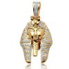 14KR+W 3.55CTW DIAMOND 3-D STAR WITH WINGS PENDANT – product view