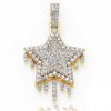 10KY 0.50CTW DIAMOND LION HEAD PENDANT – product view